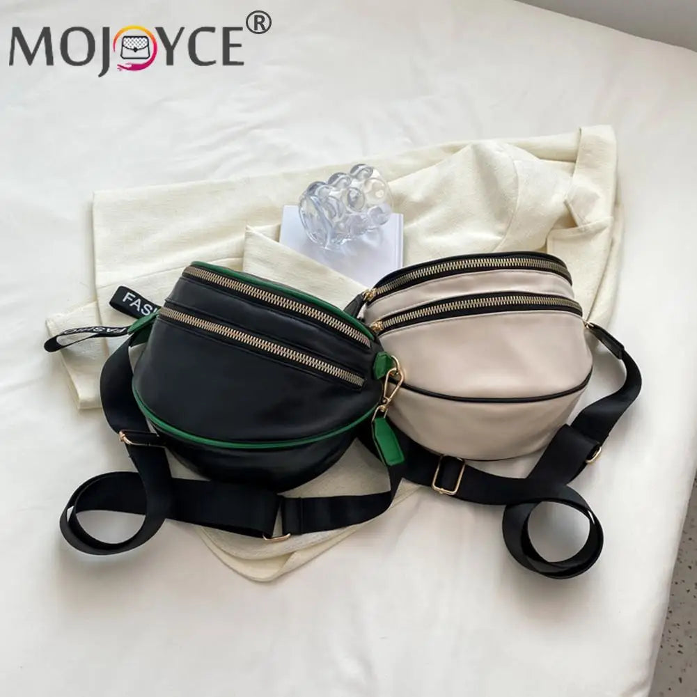 Large Capacity Leather Saddle Handbag for Women Girls