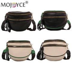 Large Capacity Leather Saddle Handbag for Women Girls