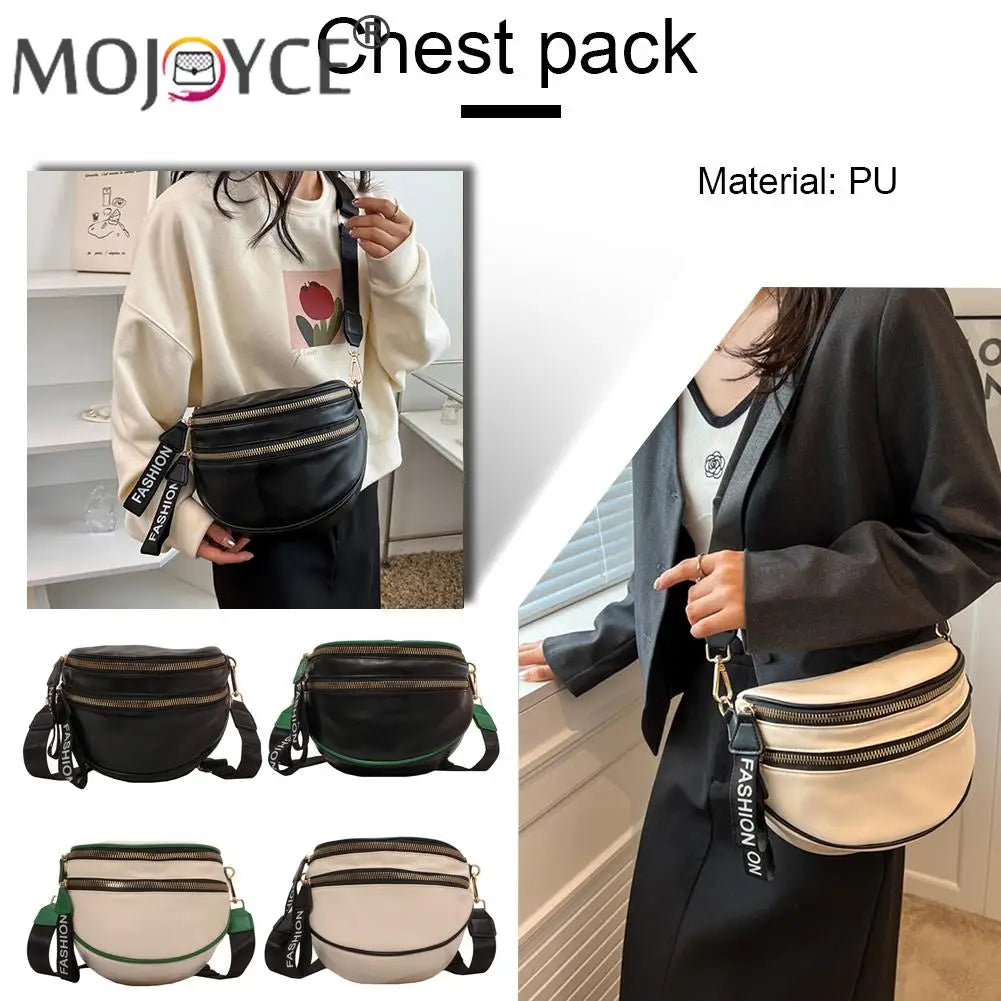 Large Capacity Leather Saddle Handbag for Women Girls