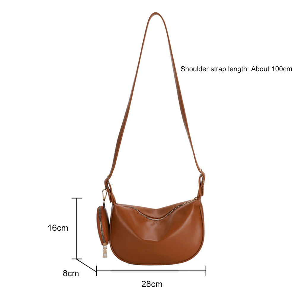Women Crossbody Bags 2 in 1 Satchels Sling for Travel with Purse
