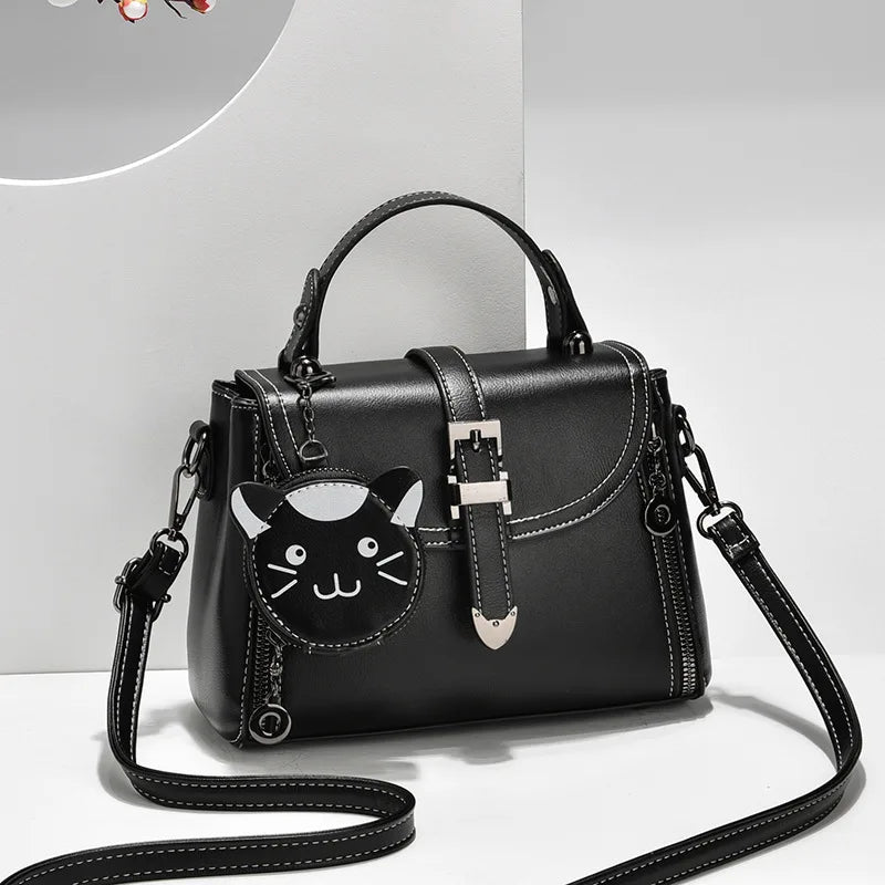 Women Crossbody Shoulder Bags Large Capacity Leather Messenger Bag Female Purse