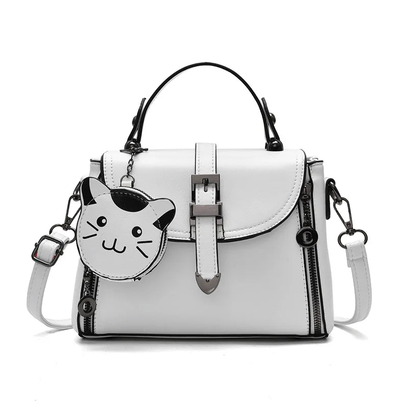 Women Crossbody Shoulder Bags Large Capacity Leather Messenger Bag Female Purse