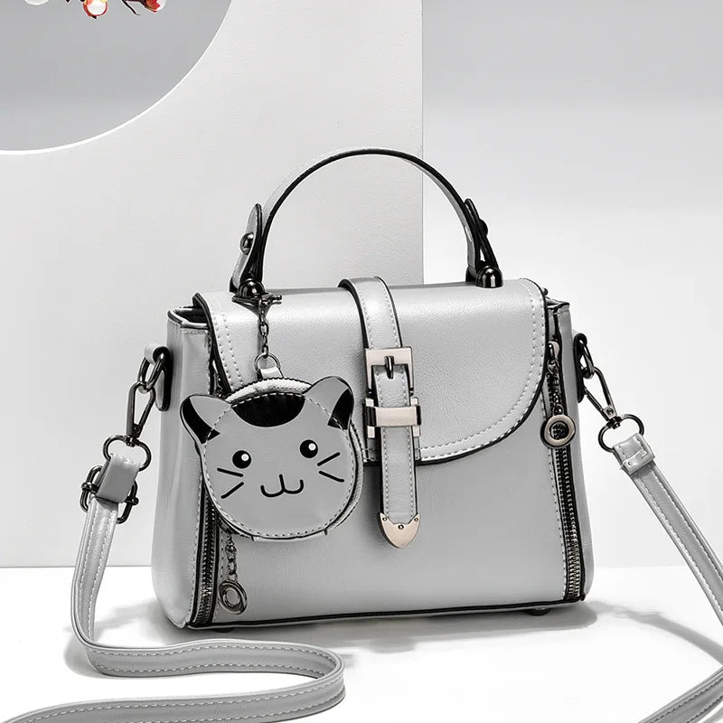 Women Crossbody Shoulder Bags Large Capacity Leather Messenger Bag Female Purse