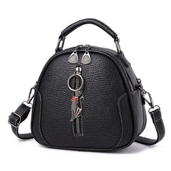 Women Crossbody Shoulder Bags Solid Long Zipper Leather Messenger Bag