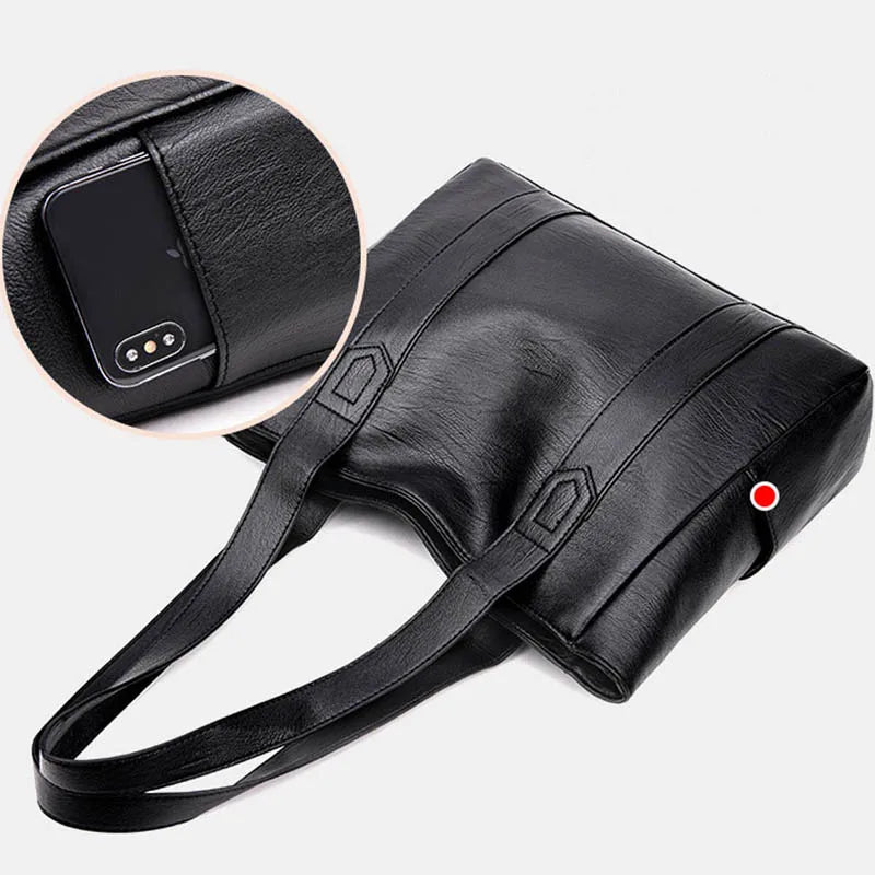 Women Crossbody Tote Bags High Leather Splice Handbag Shoulder Bag