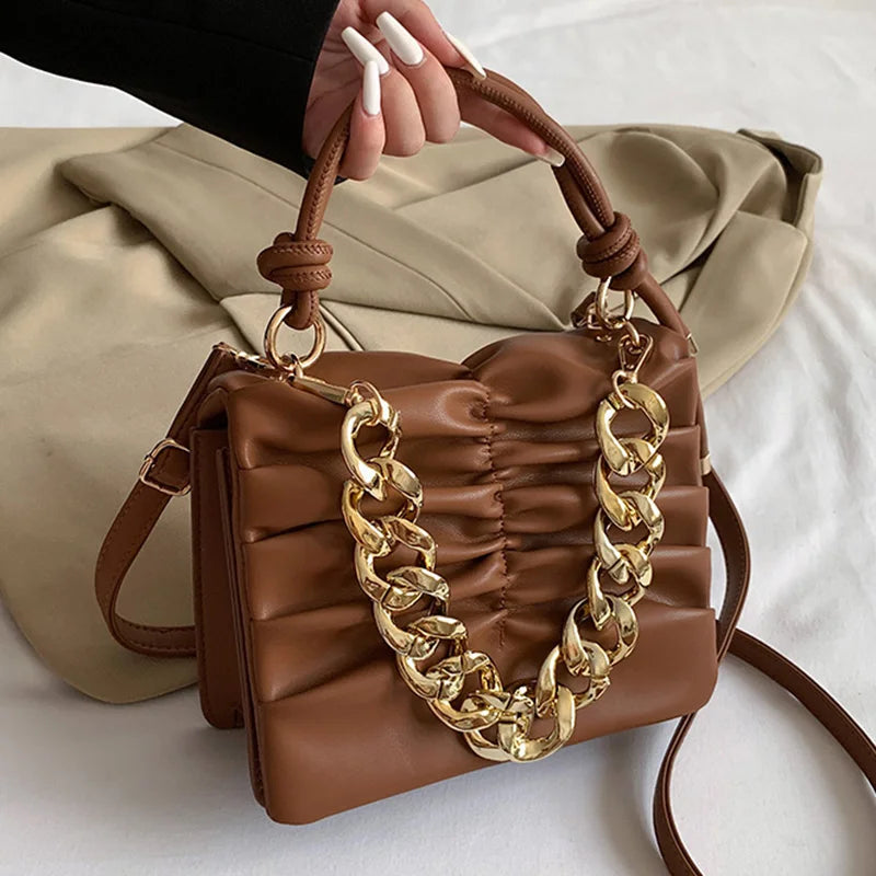 Green Crossbody Shoulder Bag Soft Pu Leather Small Tote Clutch