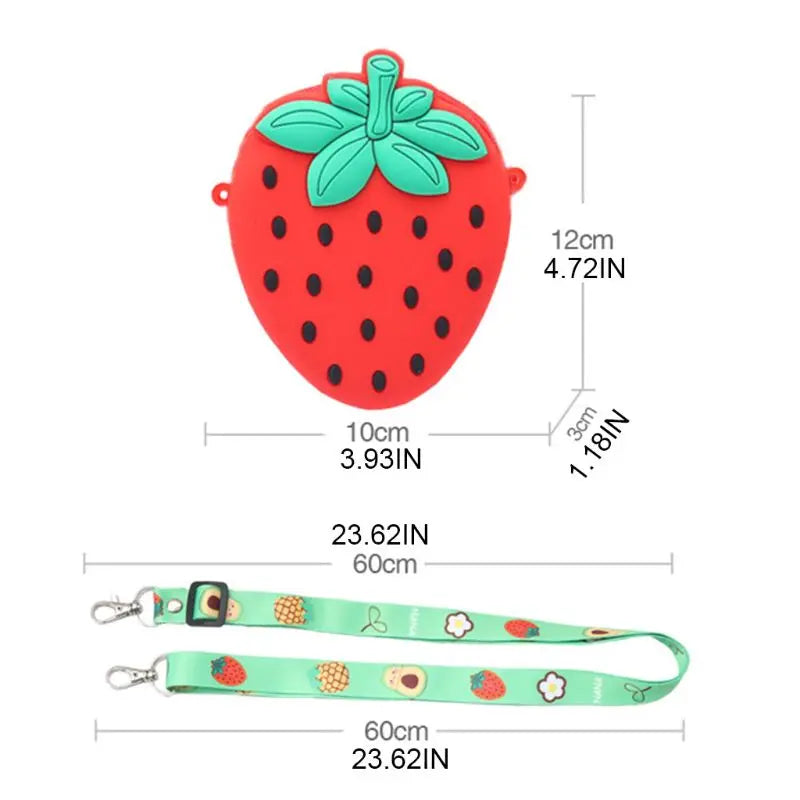 Women Fruit Shape Shoulder Crossbody Bag PU Leather Purse Small Tote Satche