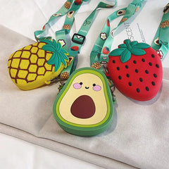 Women Fruit Shape Shoulder Crossbody Bag PU Leather Purse Small Tote Satche