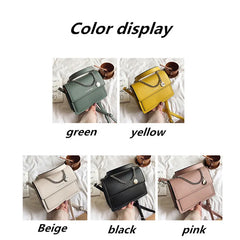 Women PU Large Capacity Shoulder Messenger Bag Female Daily Tote Bag