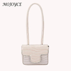 Stone Pattern Rhinestone Shoulder Bag Ladies Top-handle PU Handba
