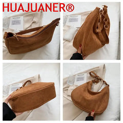 Matte Crossbody Bag for Women Casual Vintage Tote Girls Large-capacity Handbag