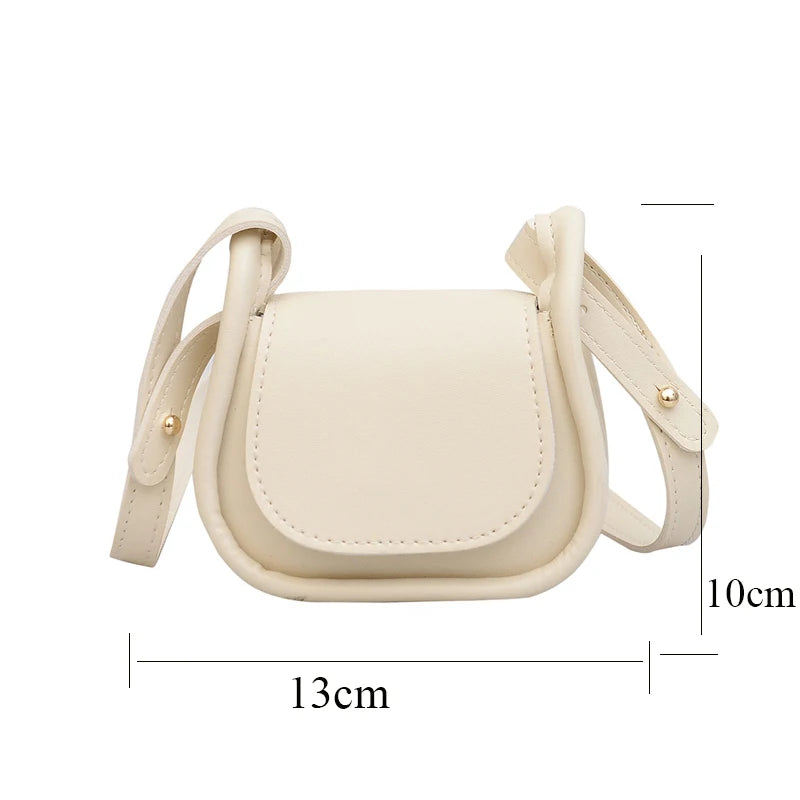 Women Shoulder Crossbody Handbag Small PU Leather Solid Top-Handle Bags Mini