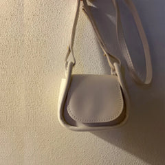 Women Shoulder Crossbody Handbag Small PU Leather Solid Top-Handle Bags Mini