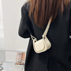 Women Shoulder Crossbody Handbag Small PU Leather Solid Top-Handle Bags Mini