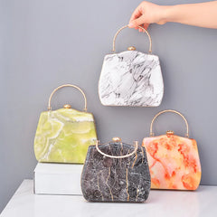 Marble Grain Dinner Bag Women Party Wallet Evening Bag