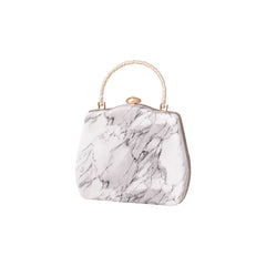 Marble Grain Dinner Bag Women Party Wallet Evening Bag