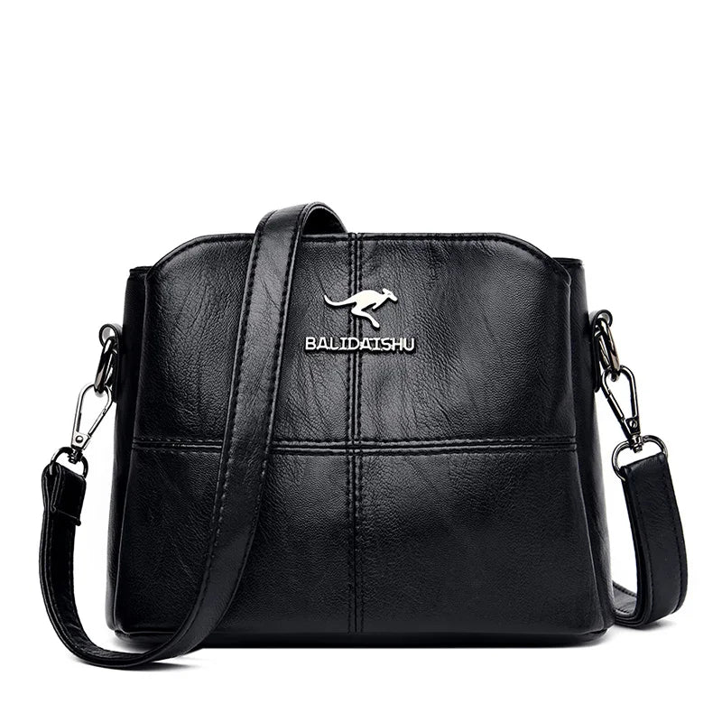 Women Embroidery Tote Bag High Leather Ladies Handbags Women Shoulder Bag