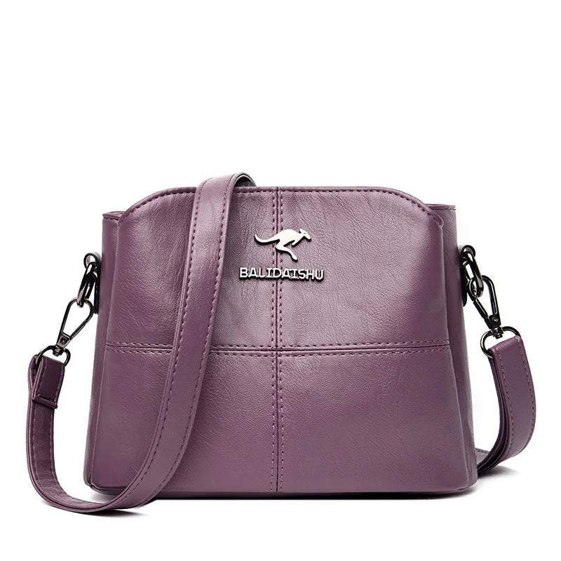 Women Embroidery Tote Bag High Leather Ladies Handbags Women Shoulder Bag
