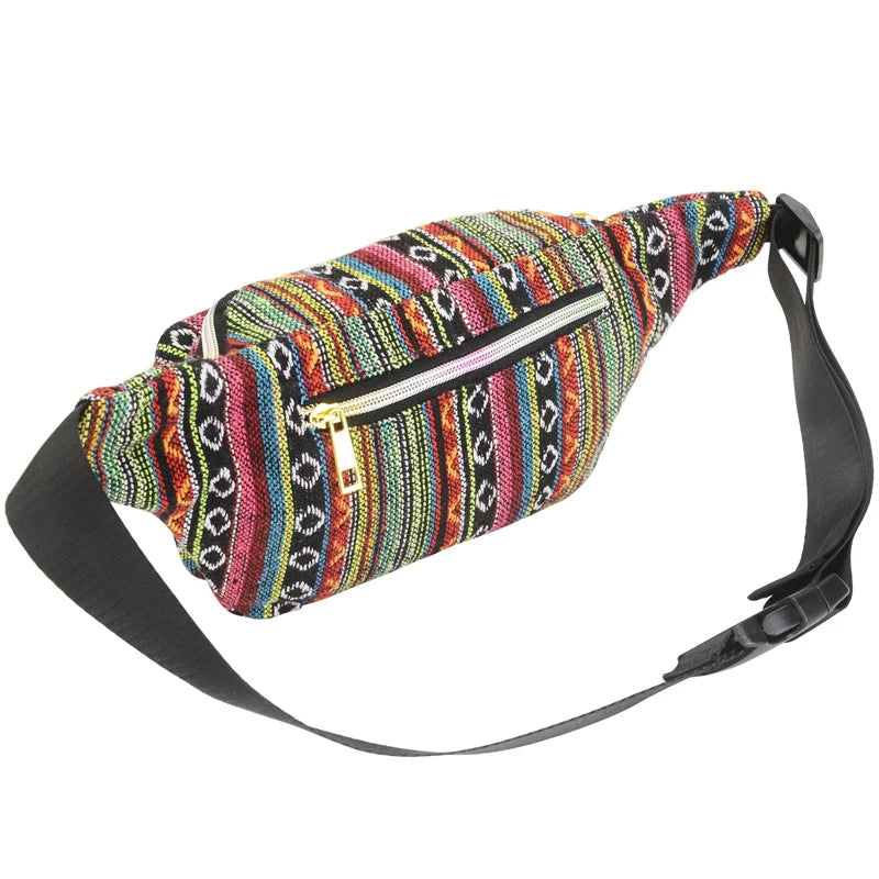 Women Ethnic Fanny Pack Retro Vintage Bum Bags Travel Hiking