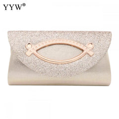 Sequin Clutch Wedding Purse Party Banquet Silver