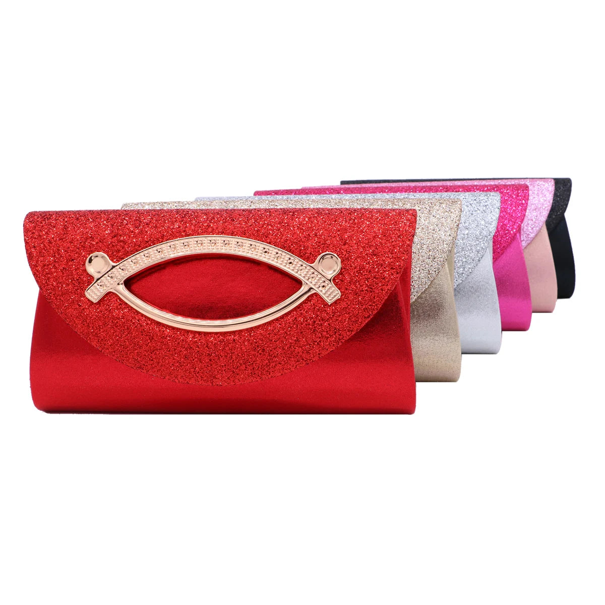 Sequin Clutch Wedding Purse Party Banquet Silver