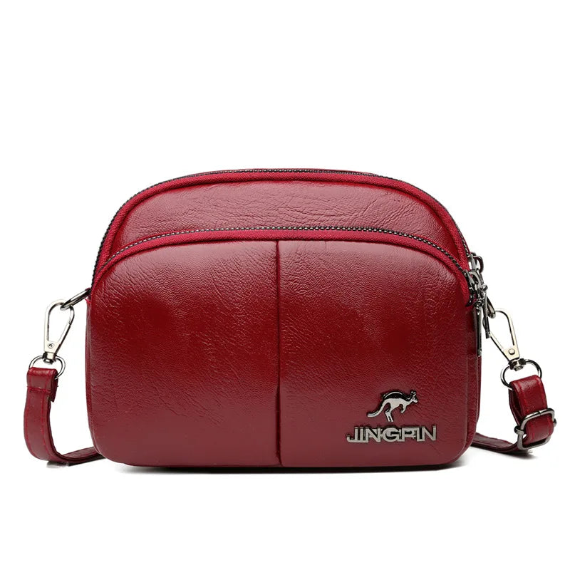 Women Fashion PU Lady Shoulder Bag Simple Casual Purse Side Bag
