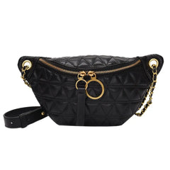 Women Fanny Chest Bag PU Leather Waist Purse Shoulder Crossbody