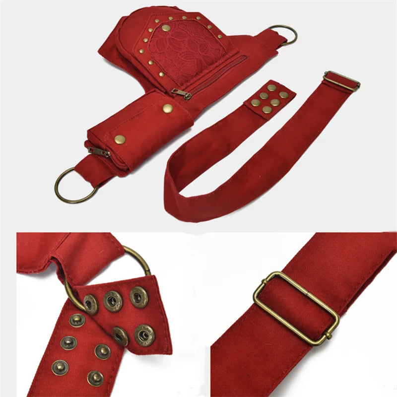 Vintage Women Fanny Pack Crossbody Bag Shoulder Chest Phone Purses