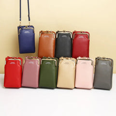 Women Bag Clip Phone Pocket Shoulder Bag Pu Leather Female Small Crossbody Bags