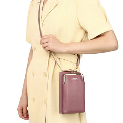 Women Bag Clip Phone Pocket Shoulder Bag Pu Leather Female Small Crossbody Bags