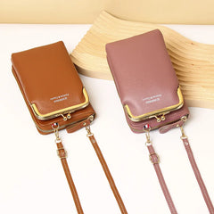 Women Bag Clip Phone Pocket Shoulder Bag Pu Leather Female Small Crossbody Bags
