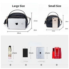 Women Bag Multi-layer PU Soft Leather Small Shoulder Messenger Crossbody Bag