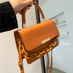 Thick Chain Small Square Bag Women Shoulder Messenger Bag