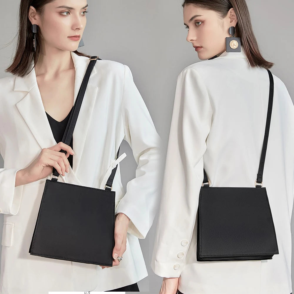 Women Mushroom Pattern Shoulder Bag Sweet Style Square Lady Handbag