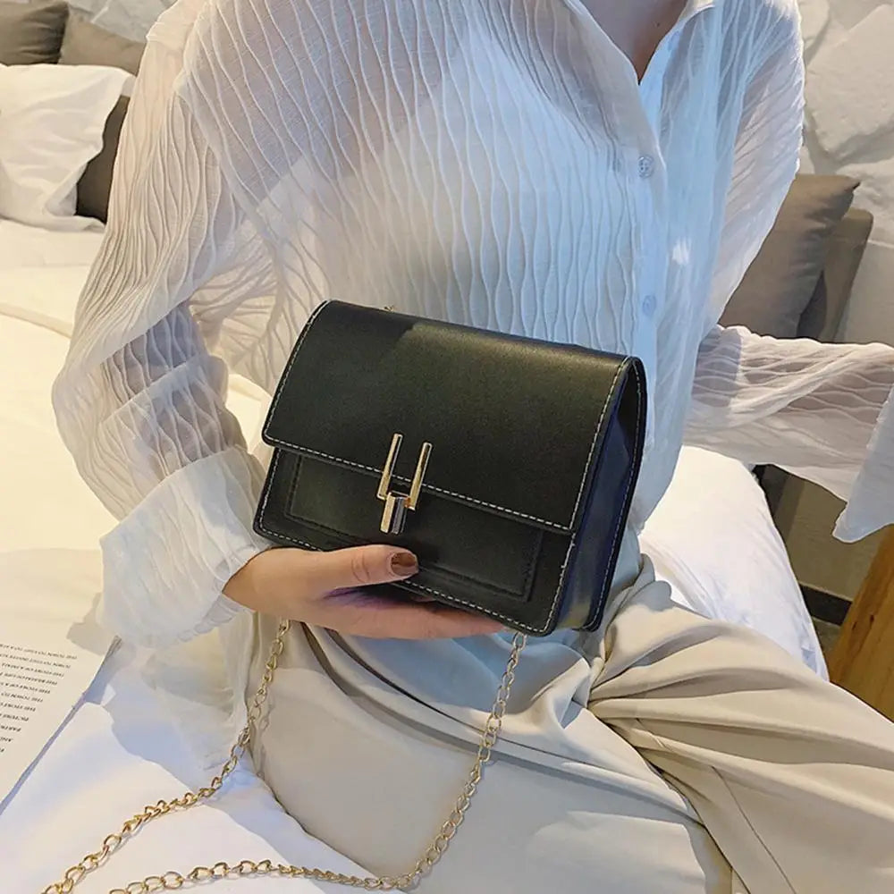 Faux Leather Crossbody Phone Bag with Flip Cover