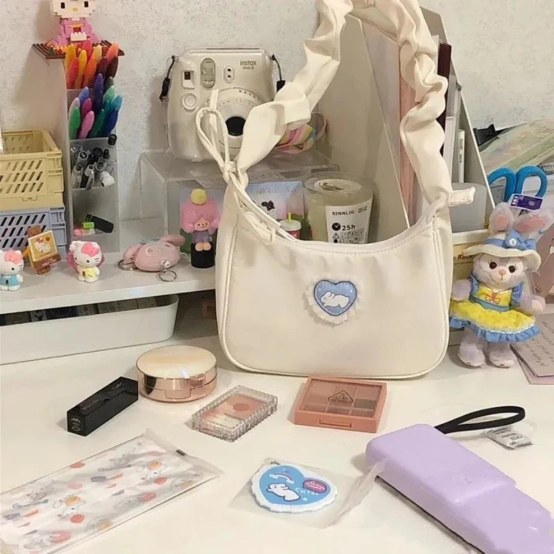 Women Love Heart Rabbit Shoulder Bag Tote Handbag