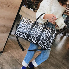 Leopard Print Large-capacity Travel Bag Women Handbag