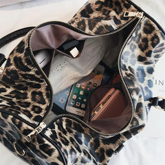 Leopard Print Large-capacity Travel Bag Women Handbag
