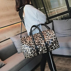 Leopard Print Large-capacity Travel Bag Women Handbag