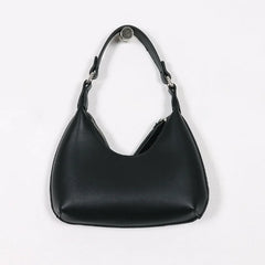 Retro Solid PU Leather Hobo Shoulder Bag Casual Female Shopper Clutch