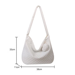 Women Lattice Shoulder Bag Casual Quilted Crossbody Bags Large Capacity Handbags