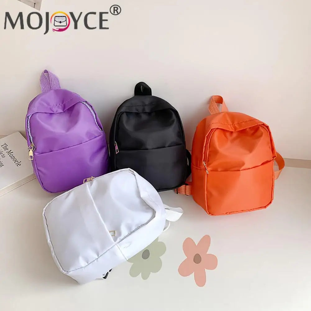 Casual Nylon Backpack for Women Girls Schoolbag