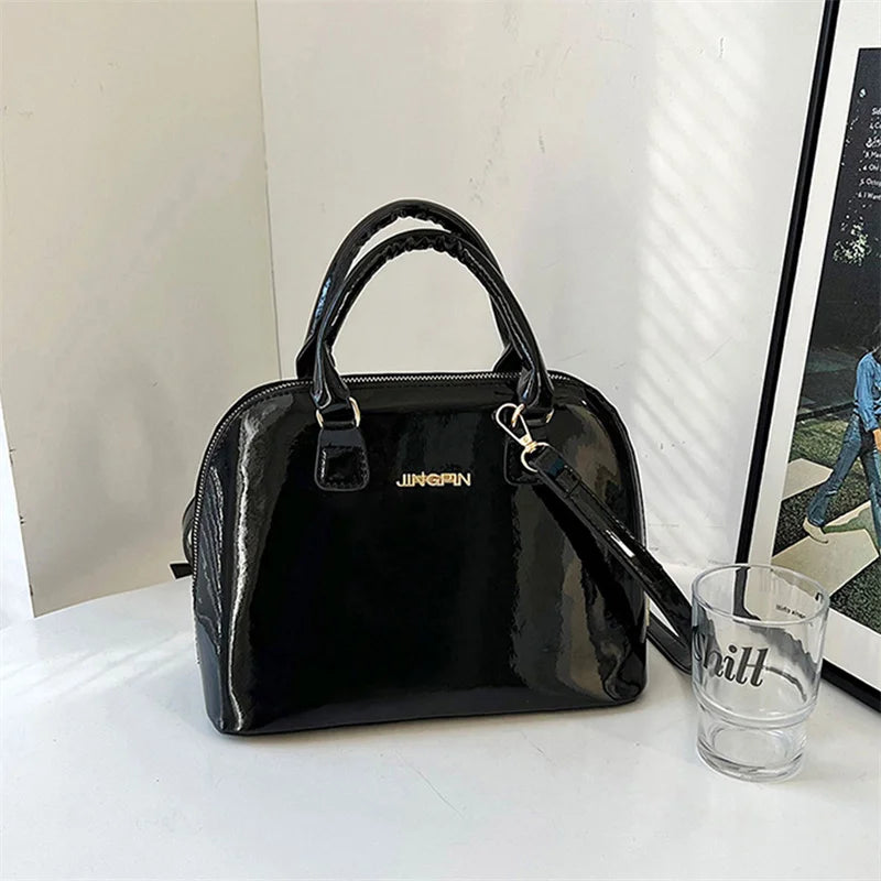 Women Shell Bags PU Leather Large Capacity Handbags Shoulder Crossbody Bags