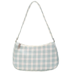 Plaid Print Shoulder Bag Small Purse Underarm Bag
