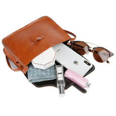 Retro Pu Leather Shoulder Bag for Women Girls