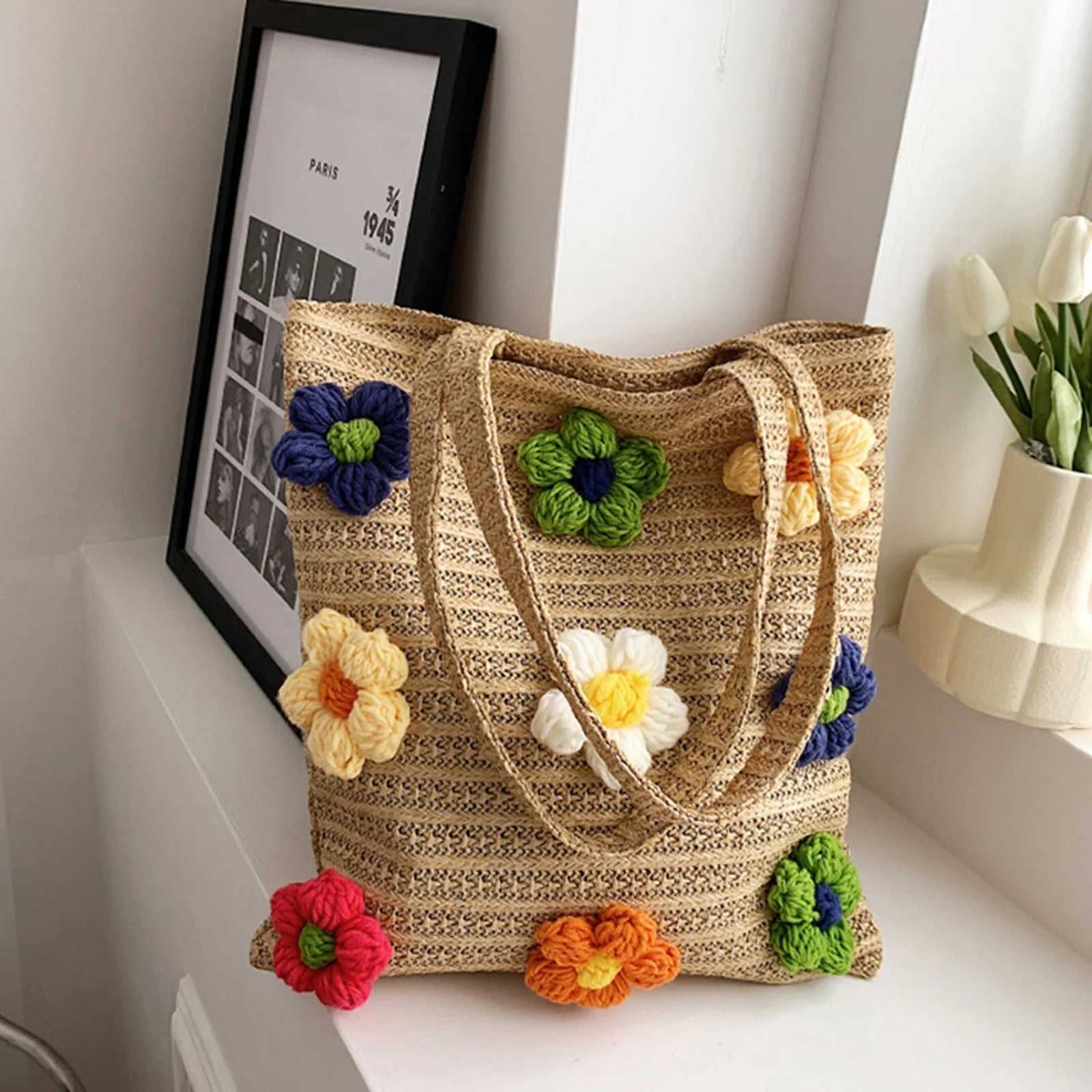 Women Single Shoulder Bags Large Beach Casual Party Travel Bags Shoulder Colors