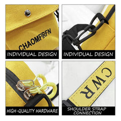 Canvas Crossbody Bag for Women Earphone Zipper Handbag