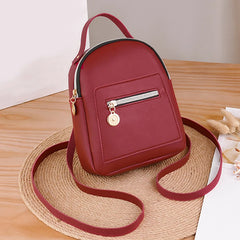 Multi-function Mini Backpack School Bag Women Shoulder Rucksack