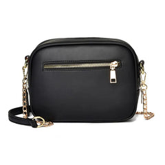 Women Solid Shoulder Handbags PU Leather Messenger Bag Large Capacity
