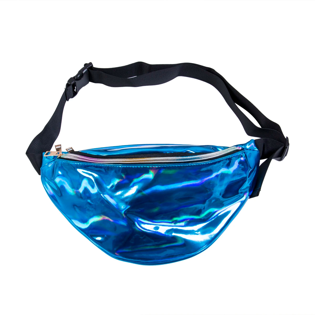 Women FashionPack PU Laser Purse One Shoulder Waist Chest Bag Hip Bag